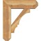 Ekena Millwork Balboa Craftsman Rough Sawn Bracket w/ Offset Brace, Western Red Cedar, 8"W x 26"D x 30"H BKT0806X26X30BOA04RWR - alternate 3